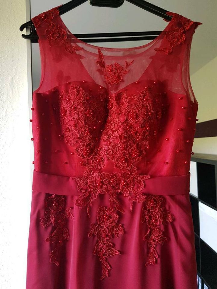 Abendkleid Abiballkleid Kleid rot Gr. S/M 38 in Wilnsdorf