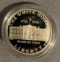 1 Dollar Silber Münze USA 1992 - 200 Jahre weißes Haus PP in Kaps Schleswig-Holstein - Henstedt-Ulzburg Vorschau
