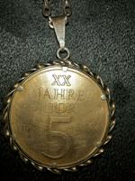 Silber 835 ger Münze  VINTAGE Kette Anhänger 20 Jahre DDR 5 Mark Berlin - Steglitz Vorschau