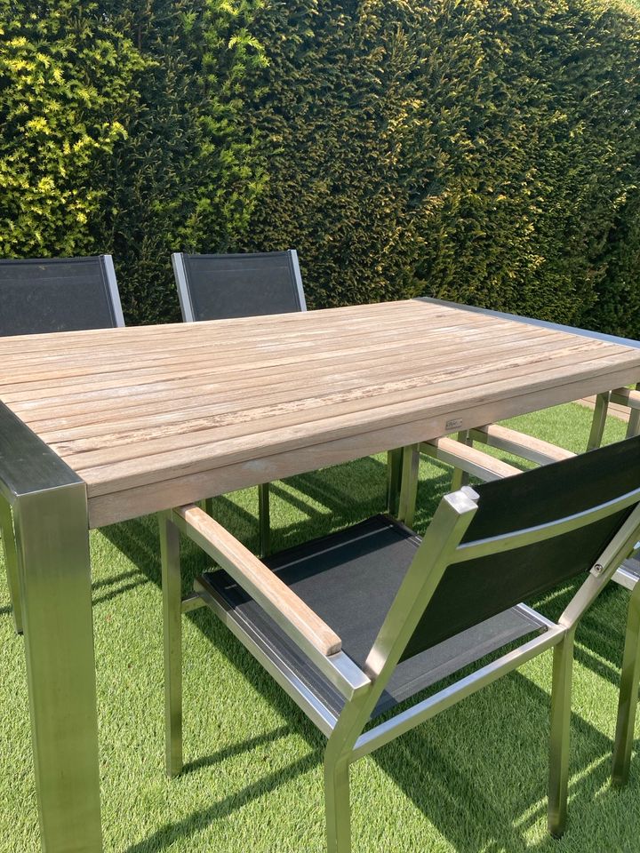 ❤️ Gartentisch Teak Edelstahl - Stylist Line ❤️ in Willich