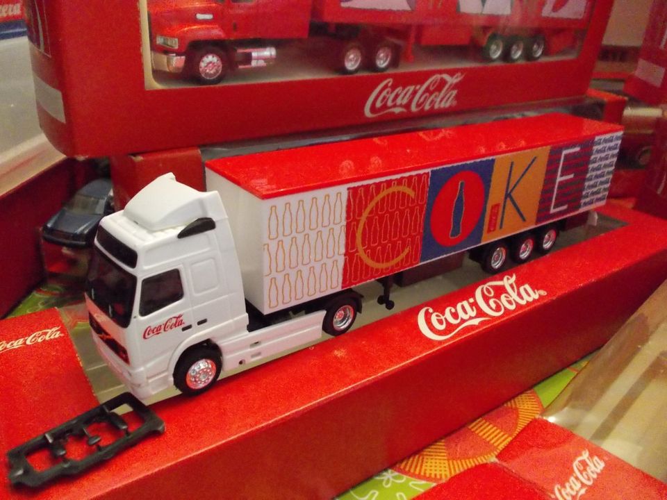 COCA COLA Lkw #Renault , White, Volvo #Albedo #1:87 Originalverp. in Dortmund