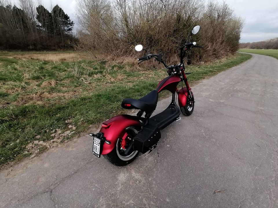 Neuer stylischer Elektro-Motorroller  matt-rot in Salzgitter