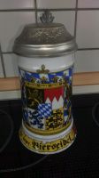 Bierkrug mit Zinndeckel, "Bierseidel" Bayern - Kleinostheim Vorschau