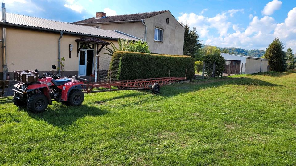 Langholzhänger für Quad ATV oder Traktor mit Autokupplung in Südharz