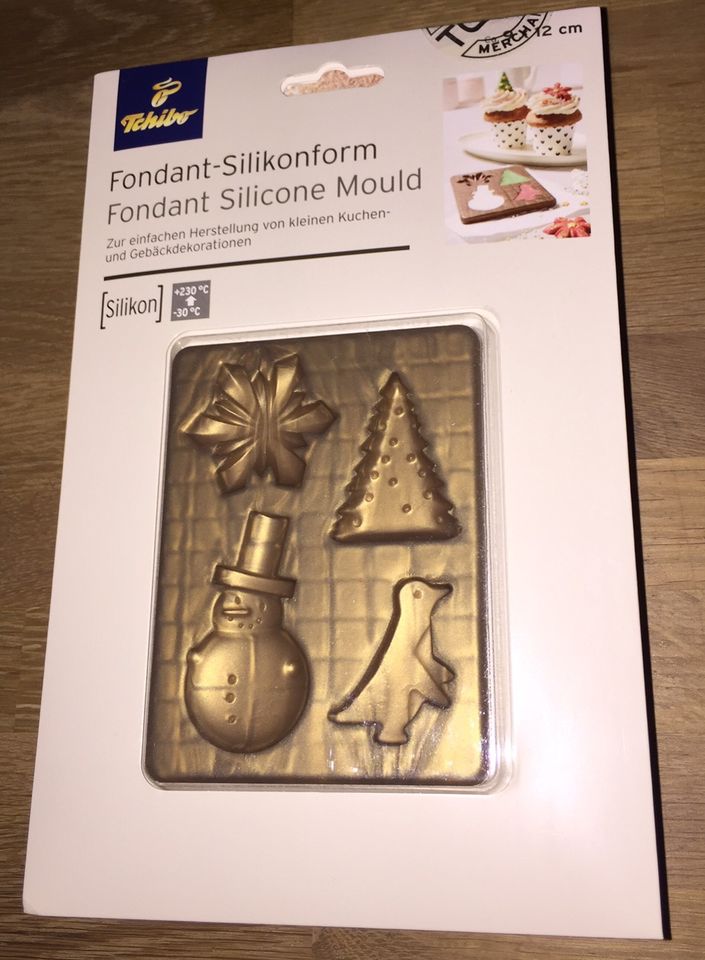 ✪Tchibo Silikonform Weihnachten 4 Motive✩Fondant+Schokolade♡NEU★ in Barkelsby