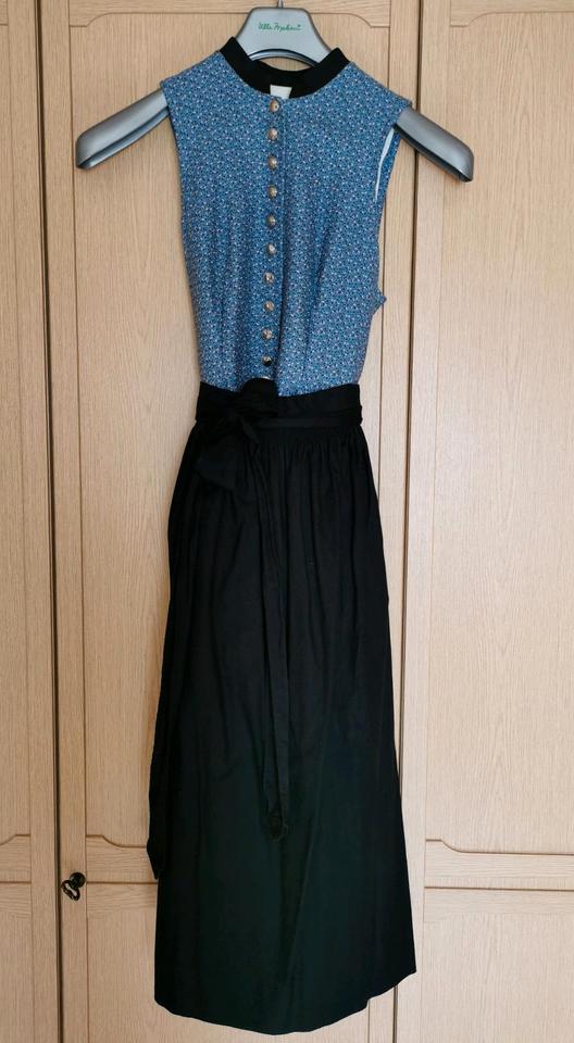 Dirndl/Vintage Dirndl /Tracht, Wiesn, Oktoberfest, blau, schwarz in Aham