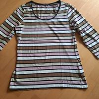 tolles Shirt von Manguun Gr. 40 42 beige rosa weiß 3/4 Arm Niedersachsen - Laatzen Vorschau