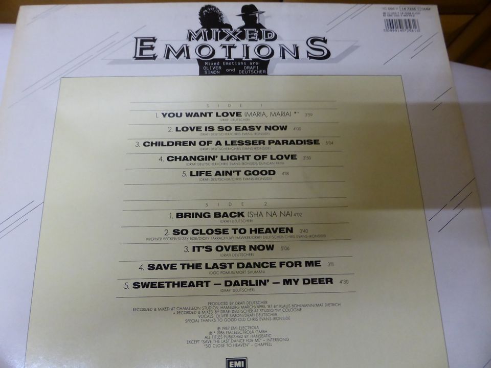 Schallplatte LP - Mixed Emotions - Deep from the heart in Hamburg