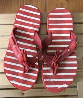 Flip Flops rot Streifen Gr. 34 Badeschuhe, Zehensandalen Dresden - Trachau Vorschau