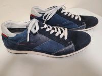 Bugatti Sneaker Herren, Gr. 44, dunkelblau, Mix aus Leder und Can Nordrhein-Westfalen - Erkrath Vorschau