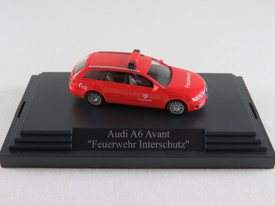 Busch Audi A6 Avant "Feuerwehr Interschutz Hannover 2005" 1:87/H0 in Bad Abbach