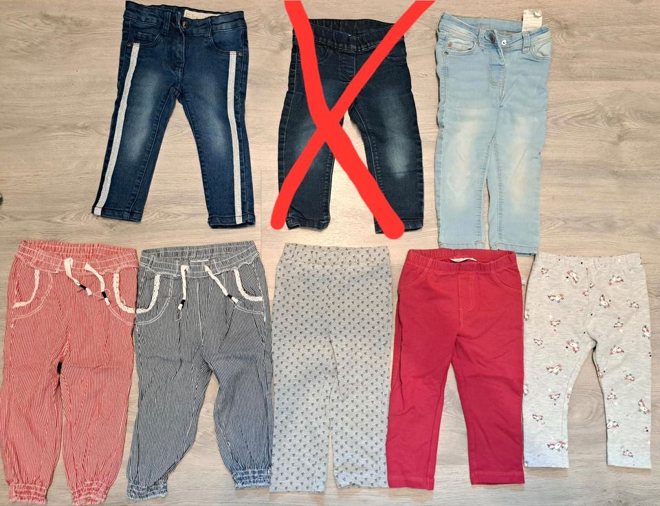 Mädchen Kinder Hosen Set Jeanshose Jeggins Sommerhosen Leggins 86 in Osnabrück