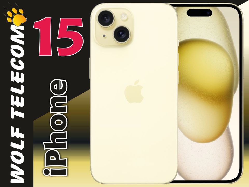 Apple iPhone 15 128GB Yellow Gelb 6.1" - MTP23ZD/A Neu m. RG 19% in Mayen