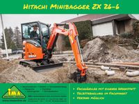 Minibagger Hitachi ZX 26-6 Bagger ZX26 2,6 to Kabelverlegung Excavator Baumaschine Raupenbagger Kompaktbagger Bayern - Rednitzhembach Vorschau