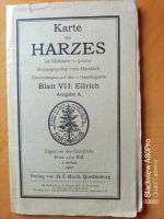 Karte des Harzes von 1927 Sachsen-Anhalt - Arnstein Vorschau