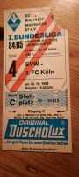 Waldhof Mannheim - 1. FC Köln 10.10.84 original Eintrittskarte Rheinland-Pfalz - Ludwigshafen Vorschau