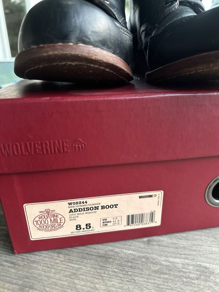 Wolverine 1000 Mile Boots W05344 Addison Boot Gr. 41,5 / 8.5 in Jork