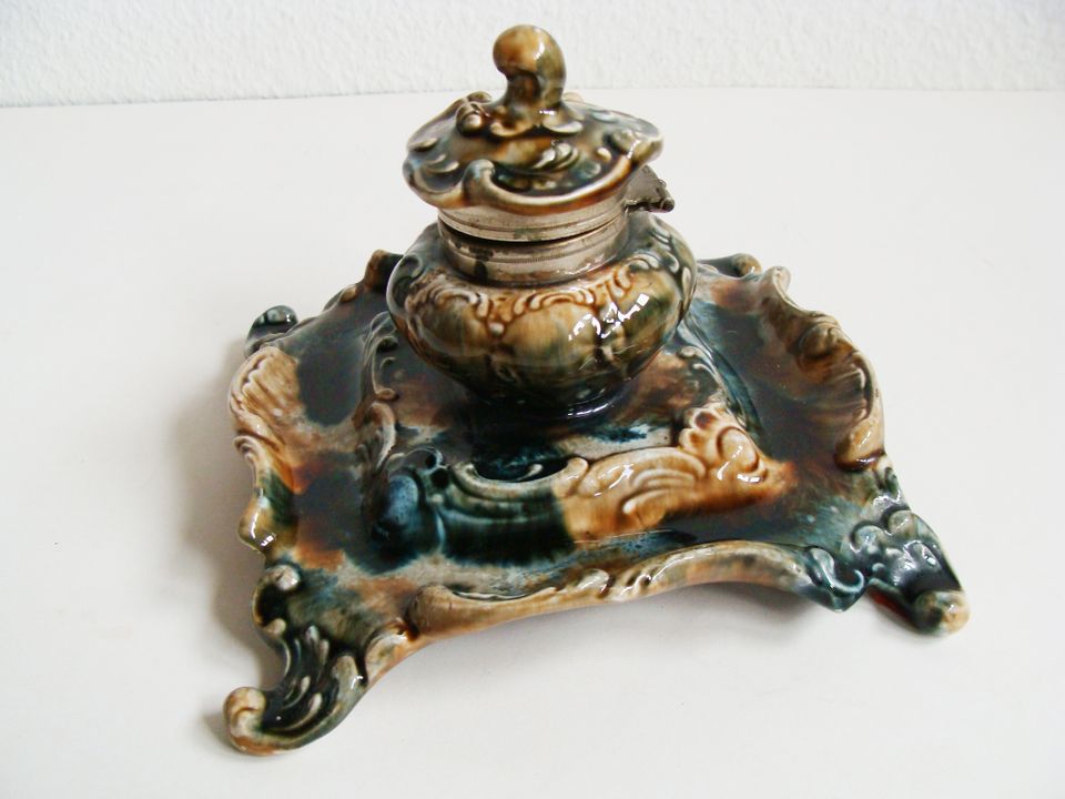 Tintenfass Schreibtischutensil Keramik/Porzellan in Weingarten