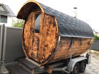 Mobile Sauna für bis zu 8 Pers. Saunafass FassSauna aufm Anhänger Nordrhein-Westfalen - Bad Salzuflen Vorschau