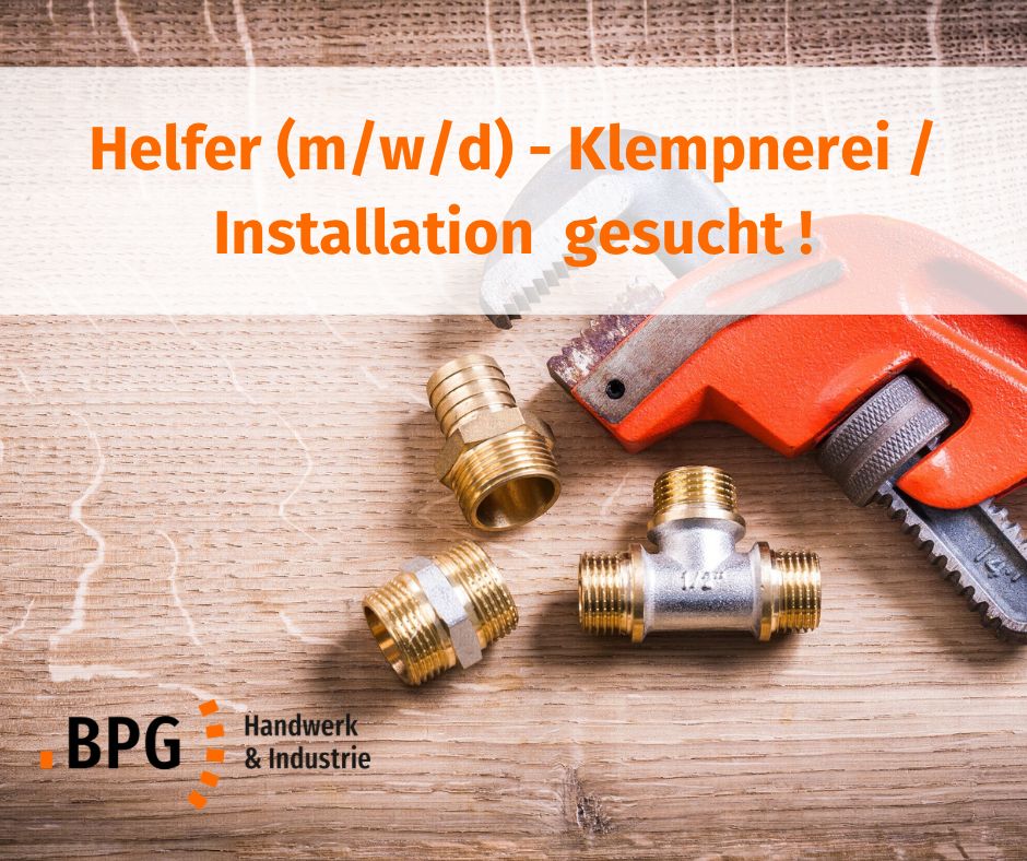Helfer (m/w/d) Heizung , Sanitär , Installation 14,50 €-16,00 €* in Berlin