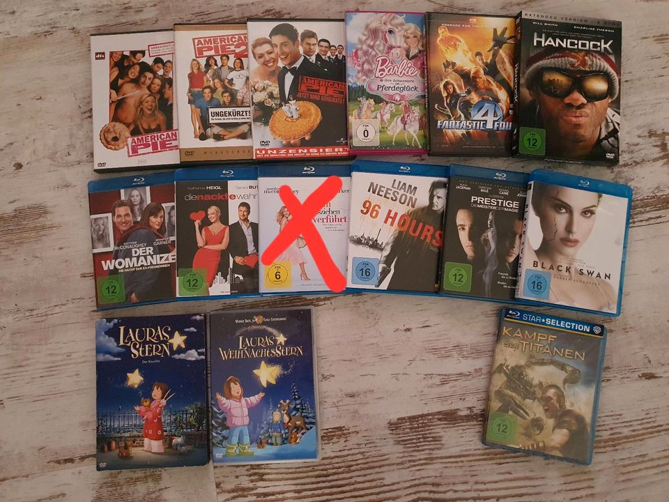 DVD und Blu-Ray Sammlung, Sammlungsauflösung (ca 63 Stück) in Nürnberg (Mittelfr)