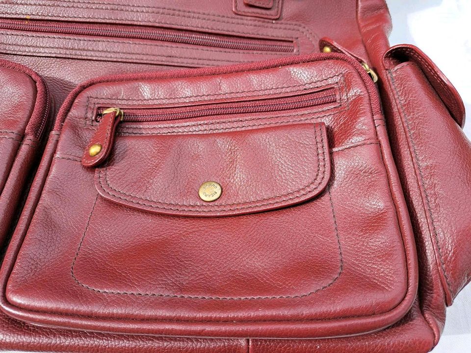 Picard Handtasche Leder rot in Rodgau