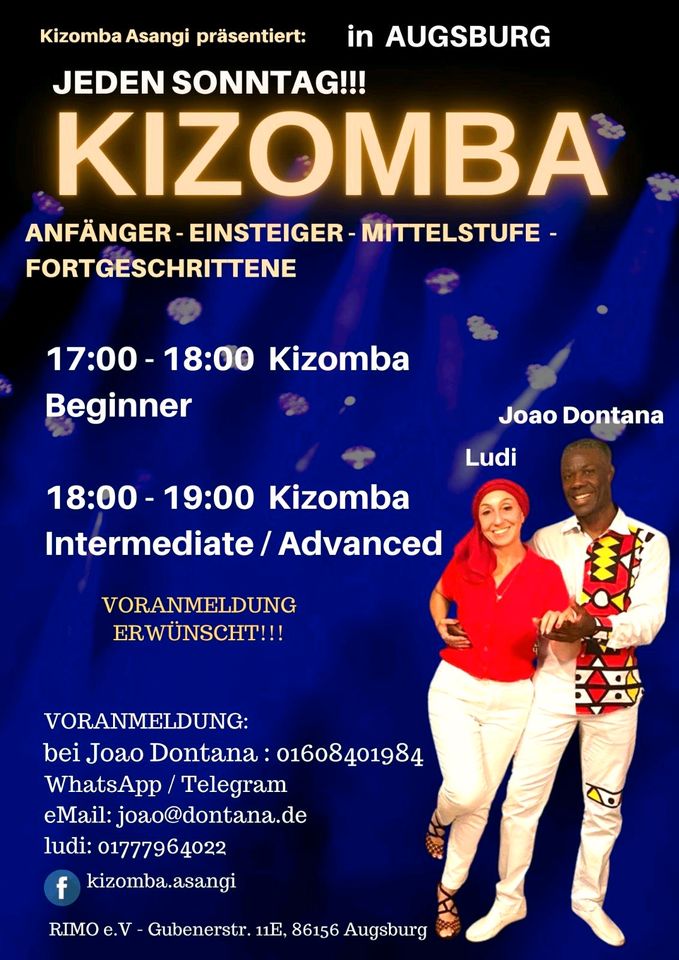 KIZOMBA TANZUNTERRICHT! Authentische Kizomba! ❤️ in Augsburg