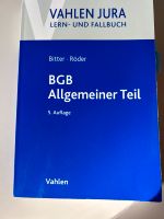 Vahlen Jura, Bitter, Röder BGB Allgemeiner Teil 5. Auflage Hessen - Friedrichsdorf Vorschau