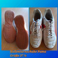 Hallenturnschuhe Puma weiß rot Größe 37 1/2 37,5 Niedersachsen - Duingen Vorschau