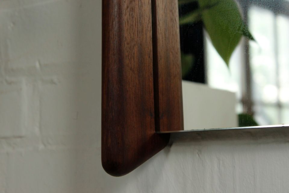 Vintage Teak Spiegel Danish Design Mid Century 50er 60er in Uslar