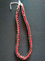 textile Kette rot mit schwarzen Perlen Rostock - Stadtmitte Vorschau
