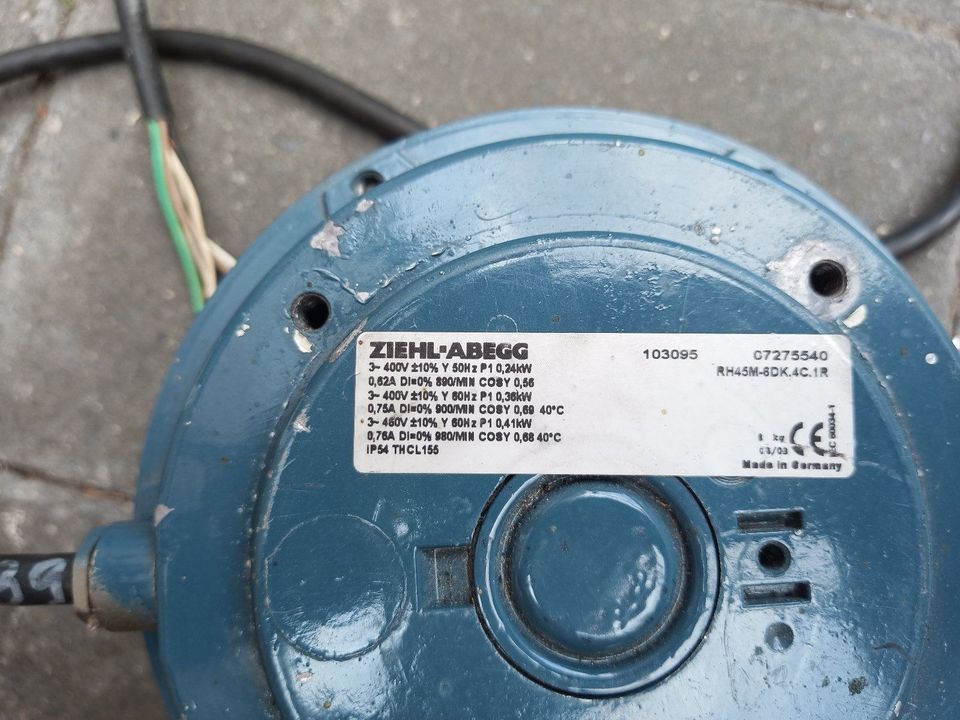 Ziehl-Abegg Motor Lüfter LWZ Wärmepumpe in Straelen