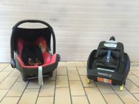 Babyschale Maxi Cosi rot mit Isofix Base Dresden - Äußere Neustadt Vorschau