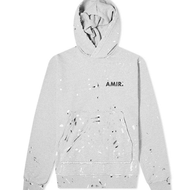 AMIRI ARMY PAINT POPOVER HOODY in Hamburg