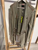 Strickjacke Khujo grün beige Meeno Gr L neu Ledergürtel Nordrhein-Westfalen - Lindlar Vorschau