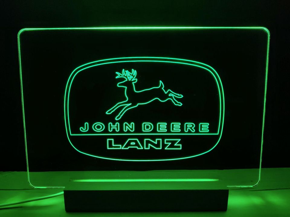 John Deere Lanz Traktor Oldtimer Schlepper LED Schild Neu Geschen in  Niedersachsen - Emlichheim, Gebrauchte Agrarfahrzeuge kaufen