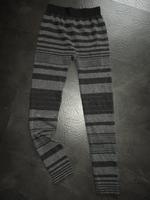 schwarz grau gestreifte dicke Leggings Gr. SM 3638 von Janina Berlin - Hohenschönhausen Vorschau