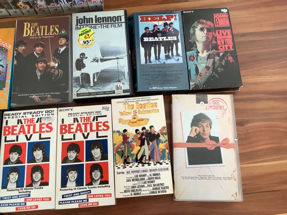 Beatles VHS-Sammlung in Heitersheim