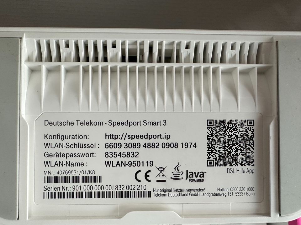 Speedport Smart 3 + TP-Link-Powerline-Adapter (optional) in München