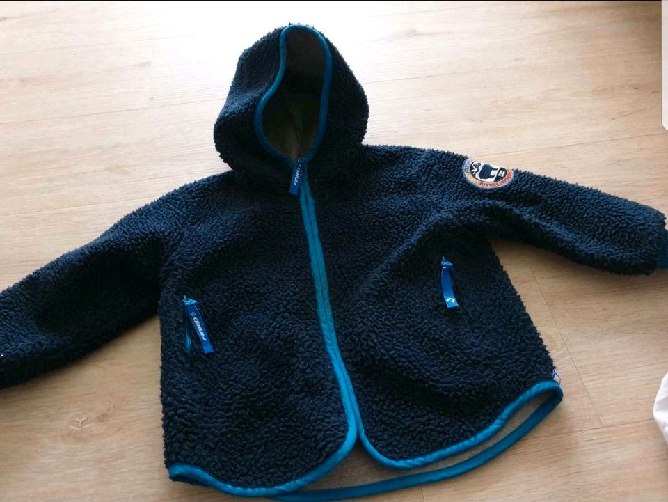 Finkid Jacke Teddy 90 100 blau grau wie neu in Gettorf