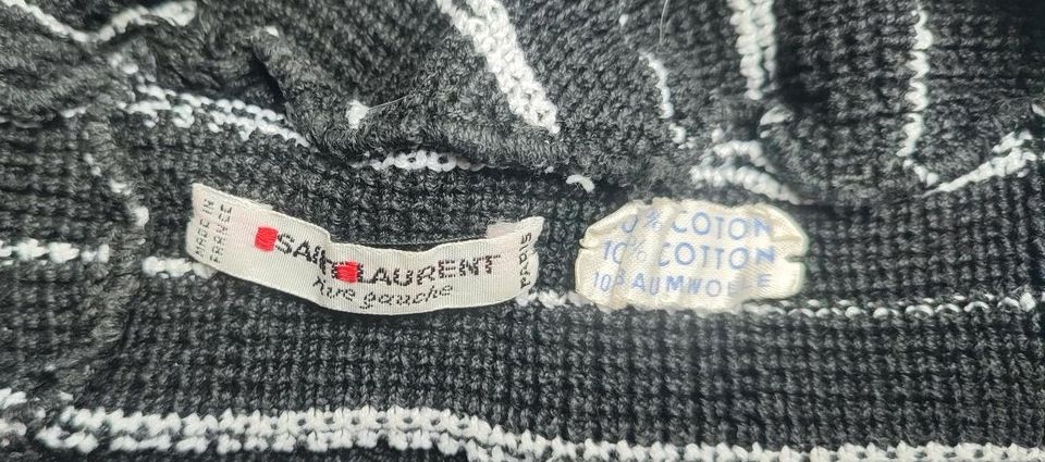 Yves Saint Laurent YSL Rive gauche Baumwolle Mütze Beret in Fürstenau