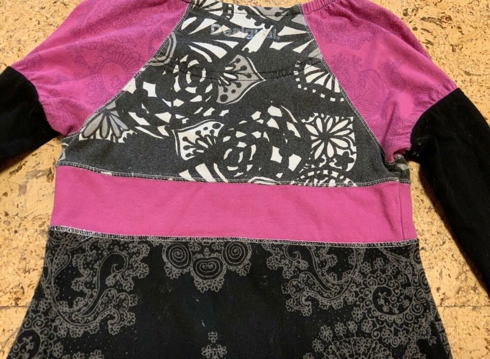 ❤️ DESIGUAL Marken Winter Kleid Gr.5/6 110 116 langarm black rosa in Nürnberg (Mittelfr)