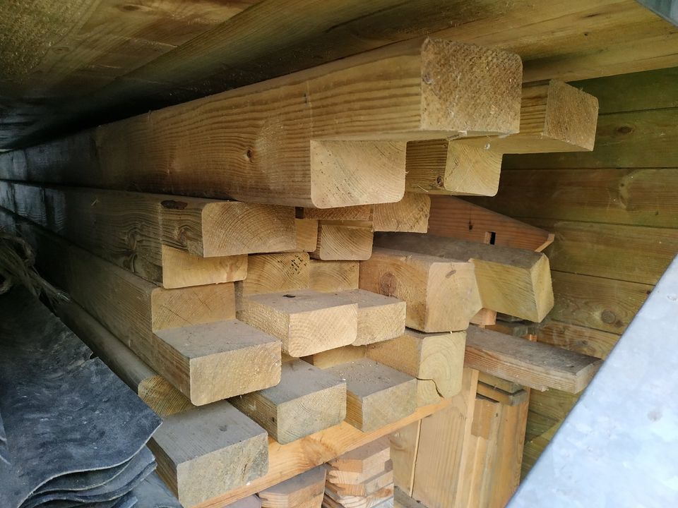 Holz für Carport 300x500cm Blockhaus, Hütte Gartenhaus Unterstand in Marburg