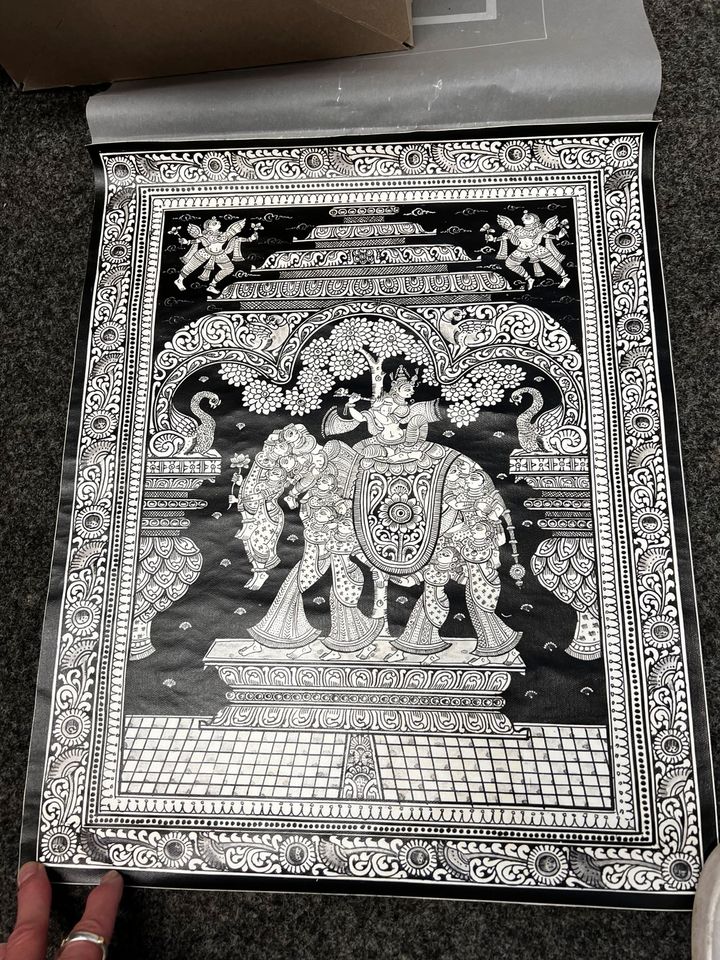 Pattachitra Indien Bild Wandbild 40x50 cm traditionell in Düsseldorf