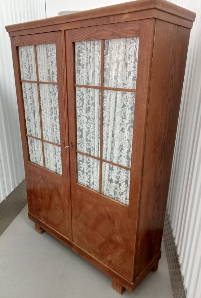 Schrank Vitrinenschrank Kleiderschrank Art Deco Wardrobe Holz Bie in Heidelberg