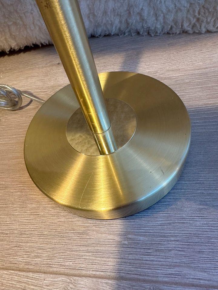 Tischleuchte Lampe Glas Touchfunktion gold Messing in Syke