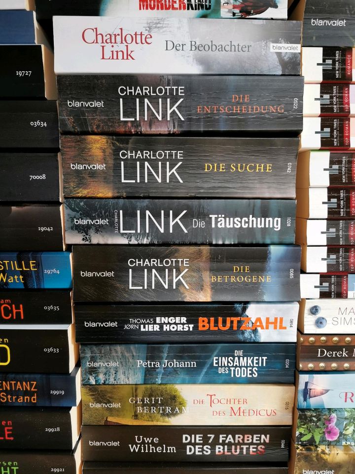 Büchersammlung (521 Stück) Sebastian Fitzek, Charlotte Link uvm. in Wensin