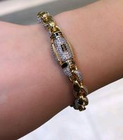 Echtgold armband armkette 585 14k gold monaco chain swarovski Nordrhein-Westfalen - Moers Vorschau