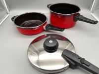 VINTAGE FISSLER SCHNELLKOCHTOPF GROSS KLEIN VITA EMAILLE ROT Berlin - Charlottenburg Vorschau