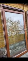 1 gebrauchte Glastür/Holzrahmen mit Zarge für Terrasse, Balkon Bayern - Waldstetten Vorschau